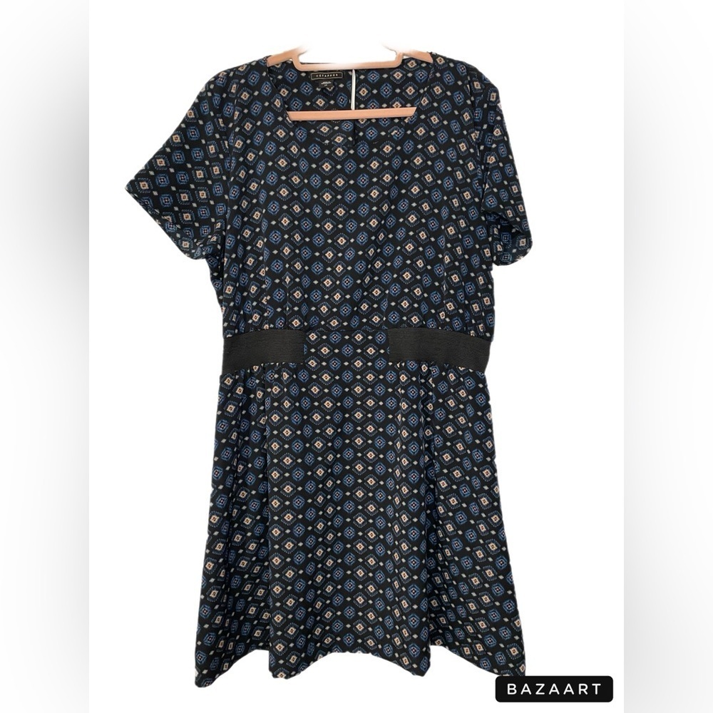 Metaphor dress with amazing design, elastic emphasized waist size 14